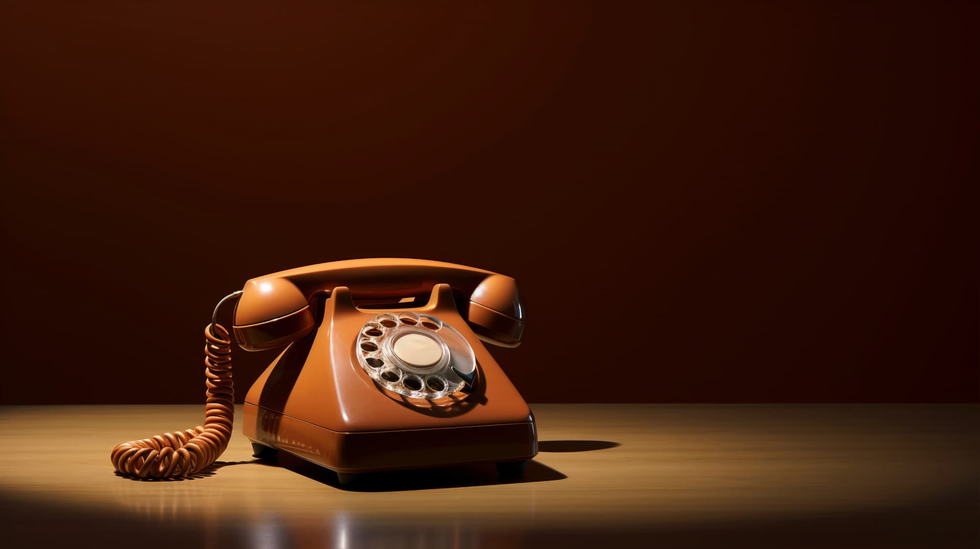 Vintage telephone representing concierge support